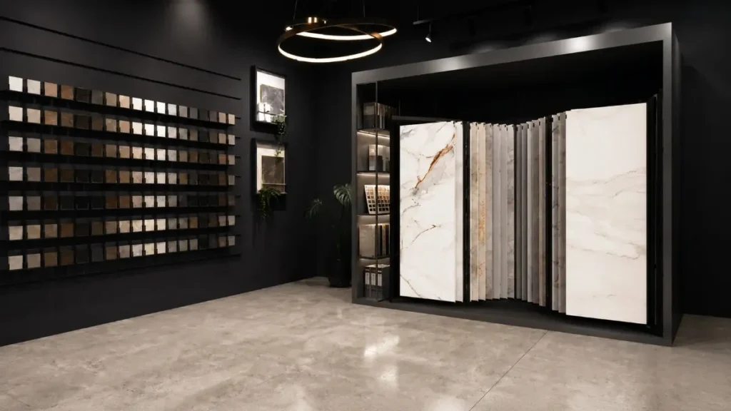 Luxury marble slab showroom